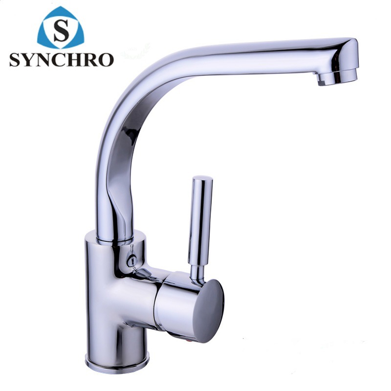 Household Kitchen Faucet Copper Body Hot and Cold Water Two-in-One Washing Basin Sink Rotatable Sink Faucet