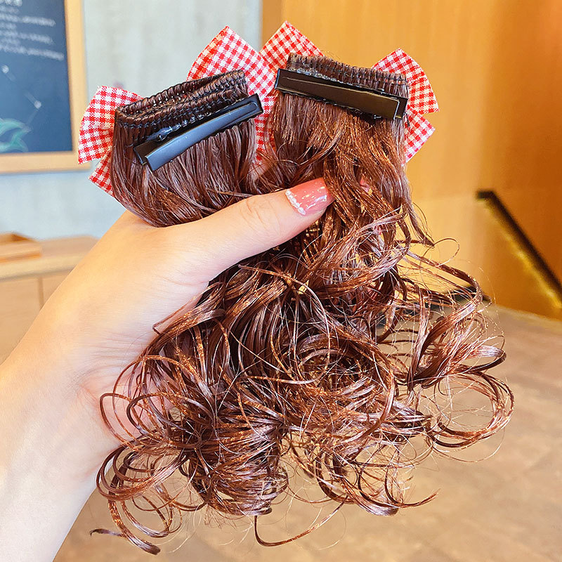 韩版儿童假发蝴蝶结发夹女童公主可爱造型夹发饰女孩甜美发卡头饰