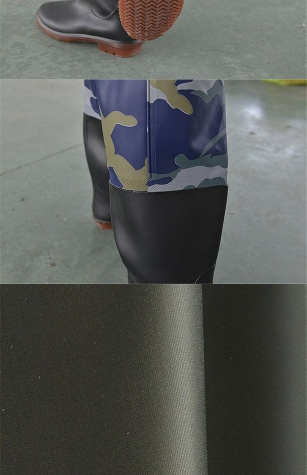 下水裤半身防水裤男捕鱼加厚水衣裤下海超轻女连体雨鞋雨裤包邮.