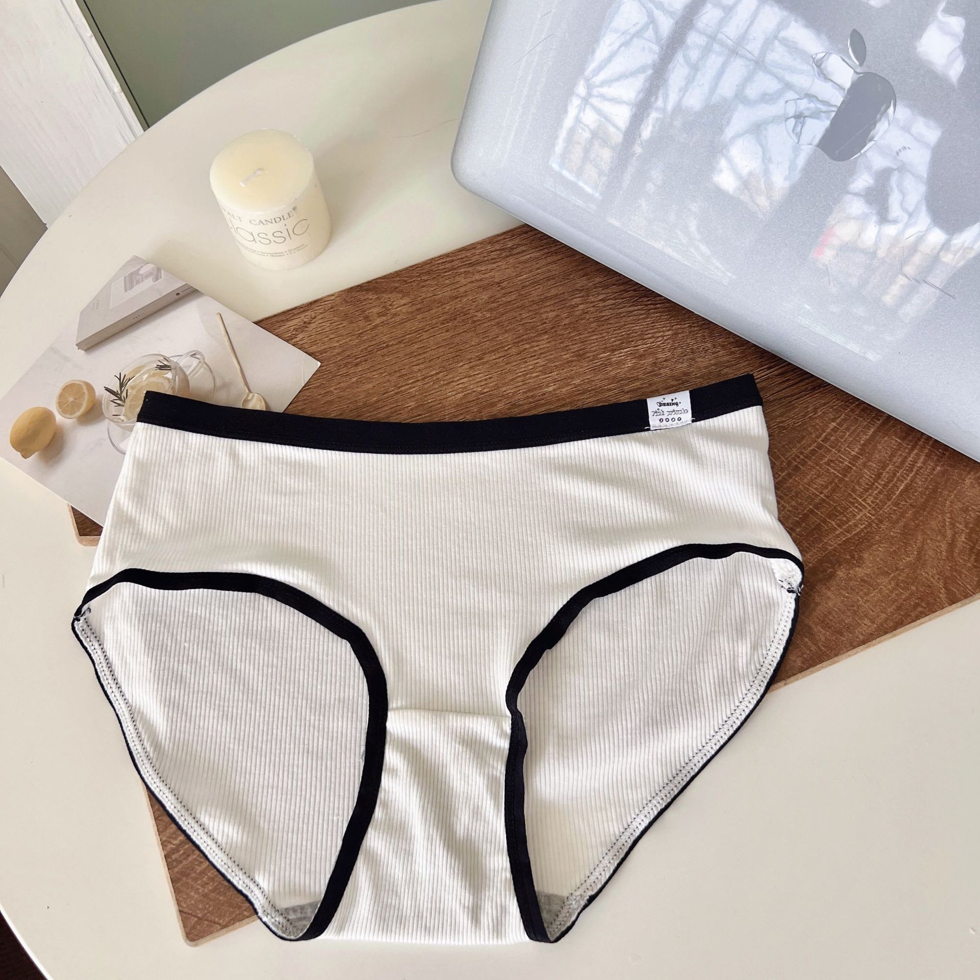 5A Grade Breathing Female Class a Baby Soft Comfortable Underwear plus Size Mid Mid-Waist Triangle Cream Skin-Friendly Underwear Female Breathable