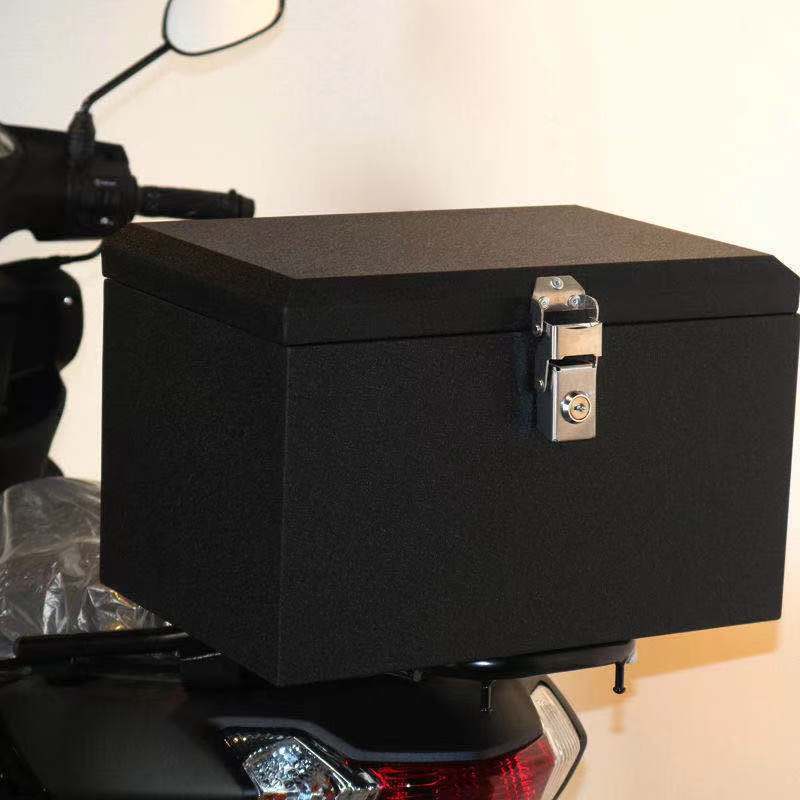 后备箱304不锈钢摩托车电动车尾箱通用大号外卖储物电瓶车保温箱