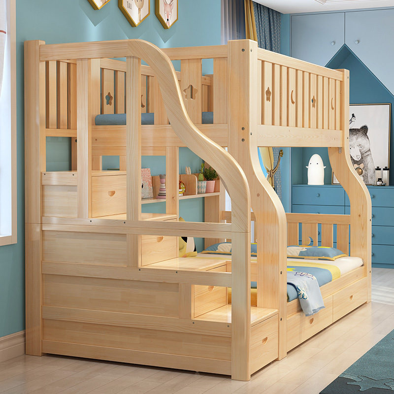 子母床上下铺实木成年多功能卧室家具家装建材现代简约见描述儿童