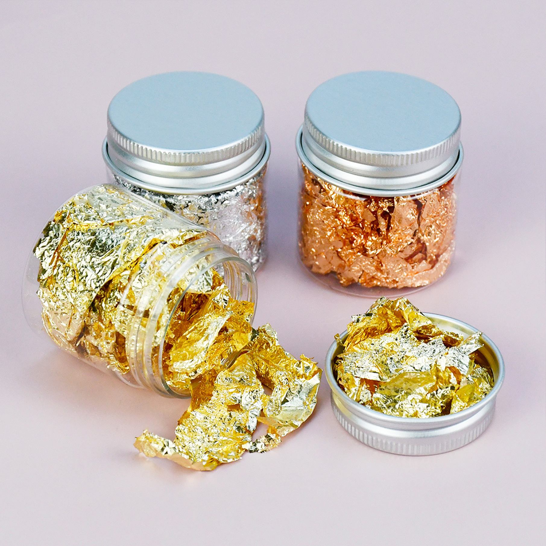 新款碎金箔碎银箔碎铜箔碎铝箔碎diy美甲绘画装饰金箔金箔碎片