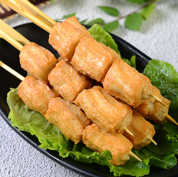 关东煮食材 黄金包陷鱿鱼卷便利店麻辣烫配菜10串380g批发