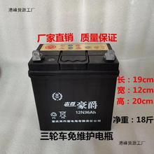 12v36A干电瓶蓄电池免维护照明微耕机抽水泵三轮车摩托车电瓶