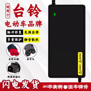 适用于台铃电动车智能充电器48v12ah60v20ah72v云插头台铃新国标