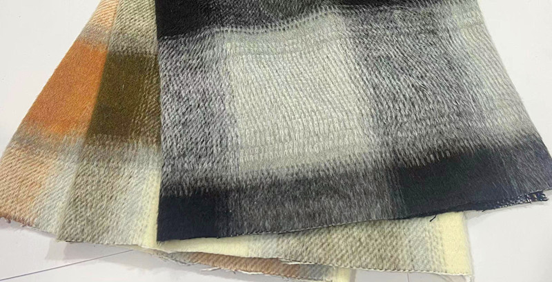 粗纺呢绒 顺毛大格子大衣服装/鞋帽/箱包面料布料-阿里巴巴