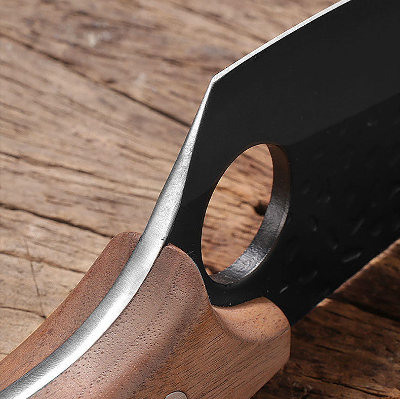 阳江木匠人 泰炜 屠宰切削肉剔骨刀小弯刀剥皮 屠夫刀套装厨师刀