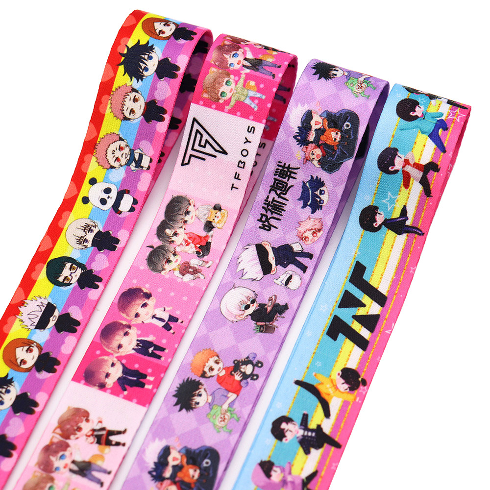 咒术回战tfboystnt时代少年团周边图案双面加厚织带丝带手机绳