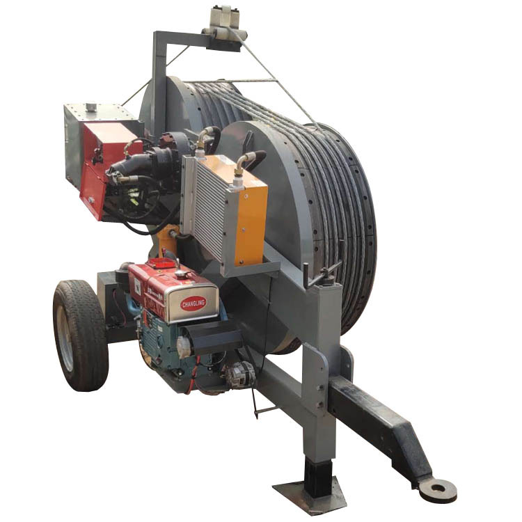 液压式双线型张力机失压制动放线回牵张力机一牵二放线机