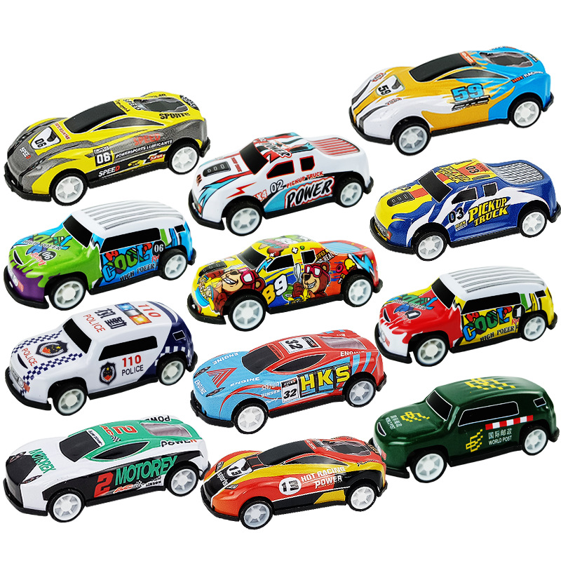 Best-Seller on Douyin Alloy Warrior Mini Car Children's Toy Car Wholesale Stall Model Drop-Resistant Simulation Car