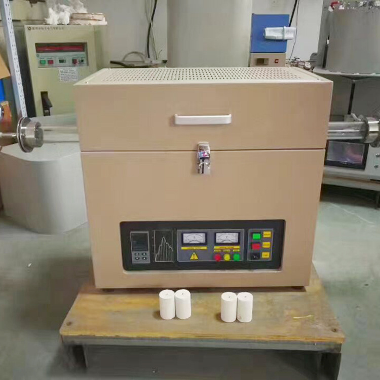 实验室管式炉1200度开启式管式气氛炉锂电池烧结炉真空氢气炉