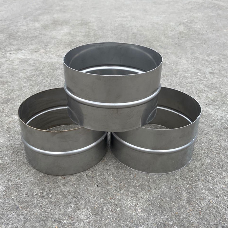 不锈钢风管内接镀锌螺旋风管直通圆形白铁皮除尘管道接头配件定做