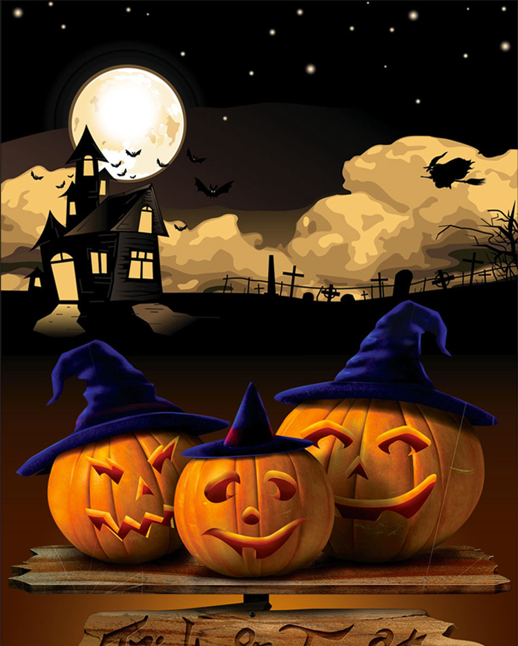 万圣节南瓜灯手摇棒发光酒吧ktv礼物荧光棒摇摇棒儿童玩具装饰品