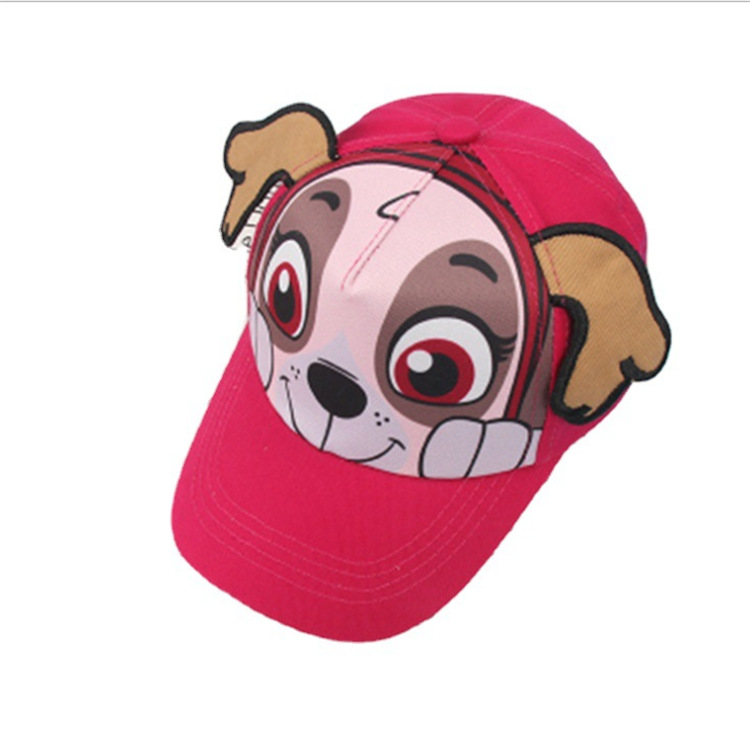 PAW Patrol Children's Spring and Summer Western Style Hat Men's Trendy Peaked Baseball Cap Baby Girl Thin Type Sunscreen Sun Hat