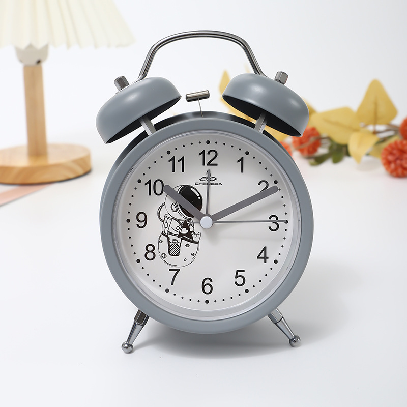 3寸金属打铃数字闹钟床头大音量静音时钟学生起床定时小闹钟_涌鑫钟表