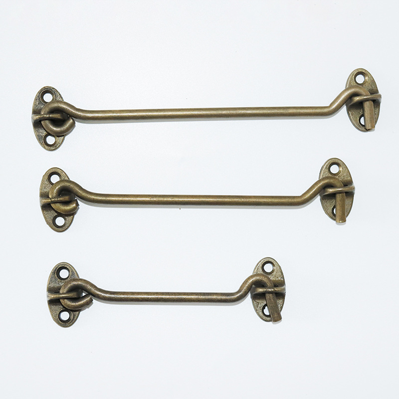 风钩木窗户挂钩防风钩扣老式窗钩纯铜风勾古铜色窗勾门窗五金配件