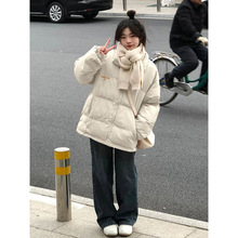 棉衣棉服女款冬季2023年新款韩系穿搭小个子美式晋江棉袄外套