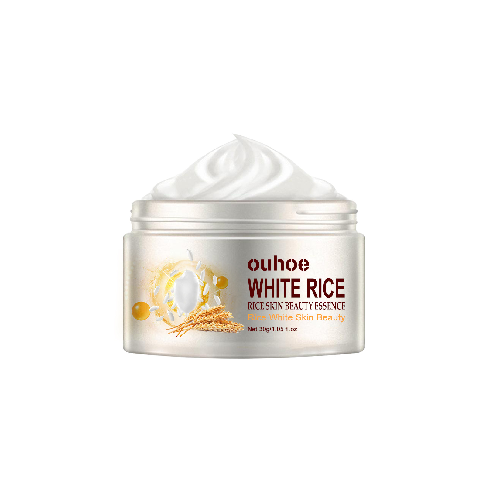 Ouhoe White Rice Skin Rejuvenation Moisturizing Cream Fading Wrinkle Firming Pore Acne Removing Hydrating Anti-Aging Whitening Cream