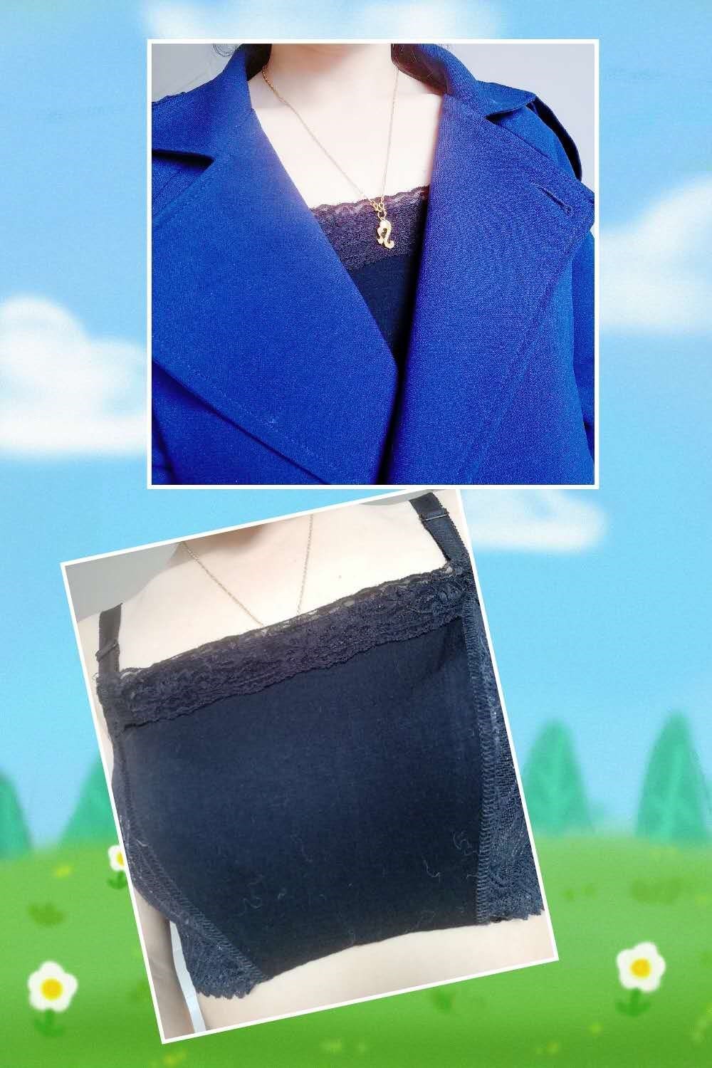 防走光胸布布胸布胸片胸挡文胸挡防走光抹胸v领遮遮胸部