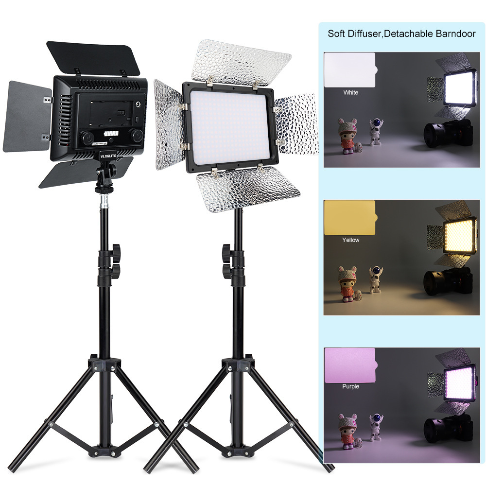 工厂批发w300摄影柔光灯 led摄像灯单反外拍便携打光灯婚庆拍摄灯