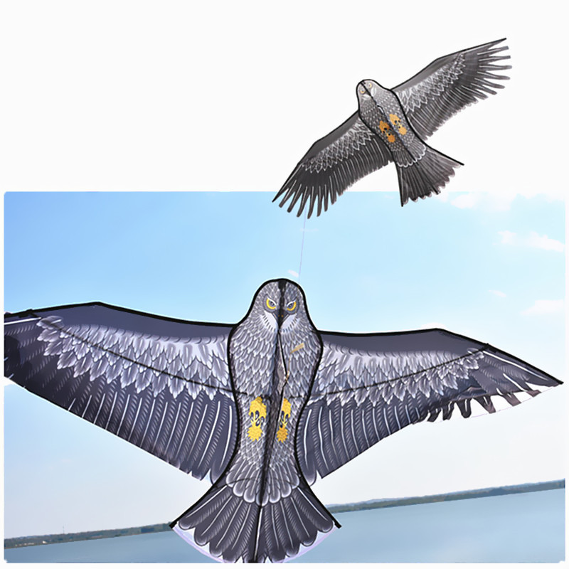 老鹰风筝 成人儿童大型大钢鹰风筝微风易飞风筝线轮1.5-3.6米包邮