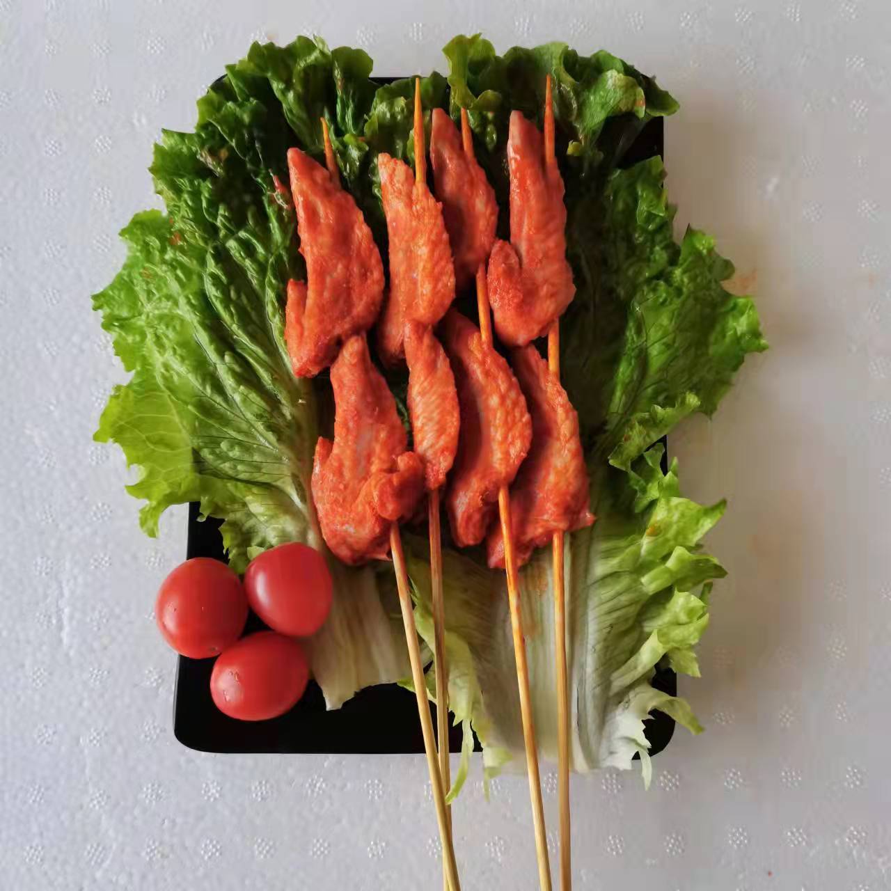 奥尔良翅尖串,奥尔良翅尖,调理品,半成品,烧烤;油炸美食.