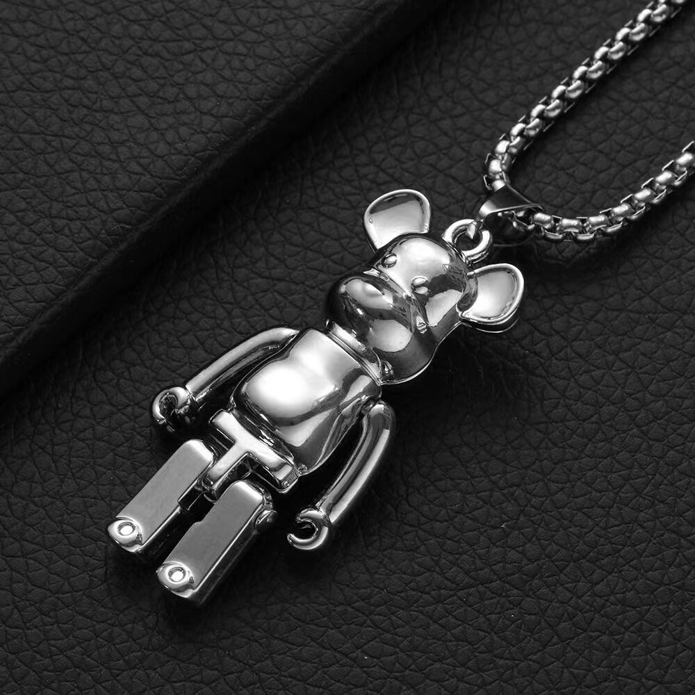 Trendy Best-Selling Versatile Personality Fashion Sweater Chain Couple Accessories Niche Men's Necklace Female Titanium Steel Ornament Wholesale