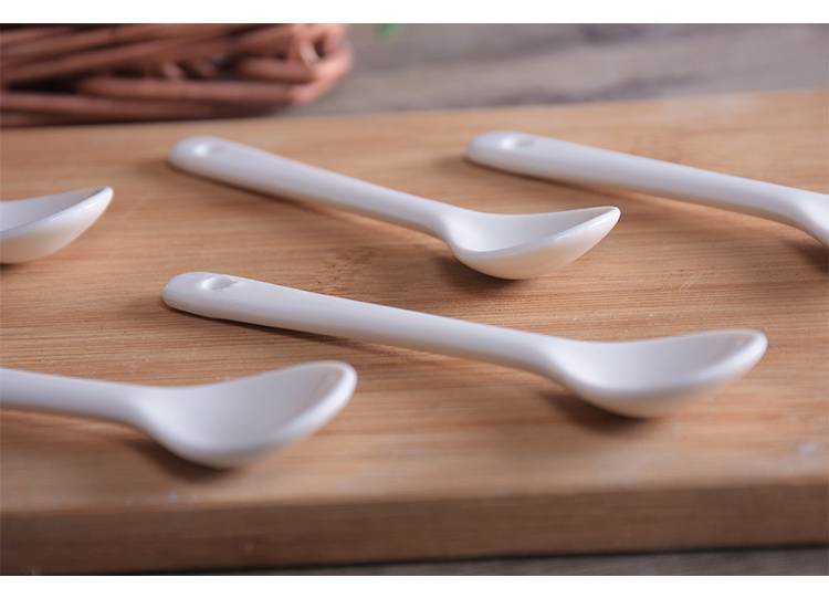 5克小勺子陶瓷咖啡搅拌勺子火锅酱料小号家用厨房辣椒勺调羹餐具