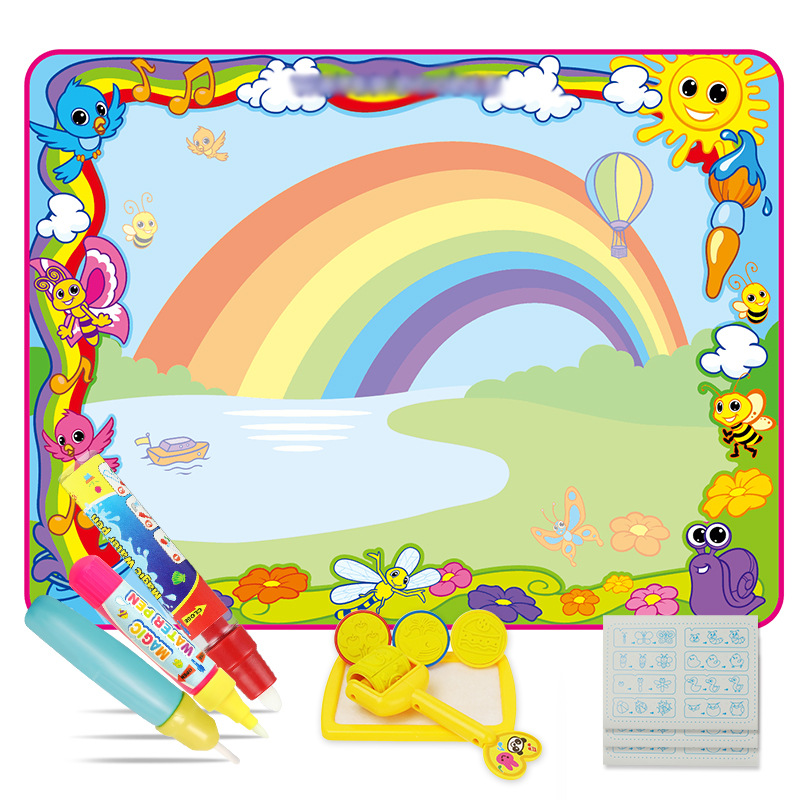 水画布写字毯神奇水画毯婴儿益智玩具宝宝画画85*65工具厂家直销