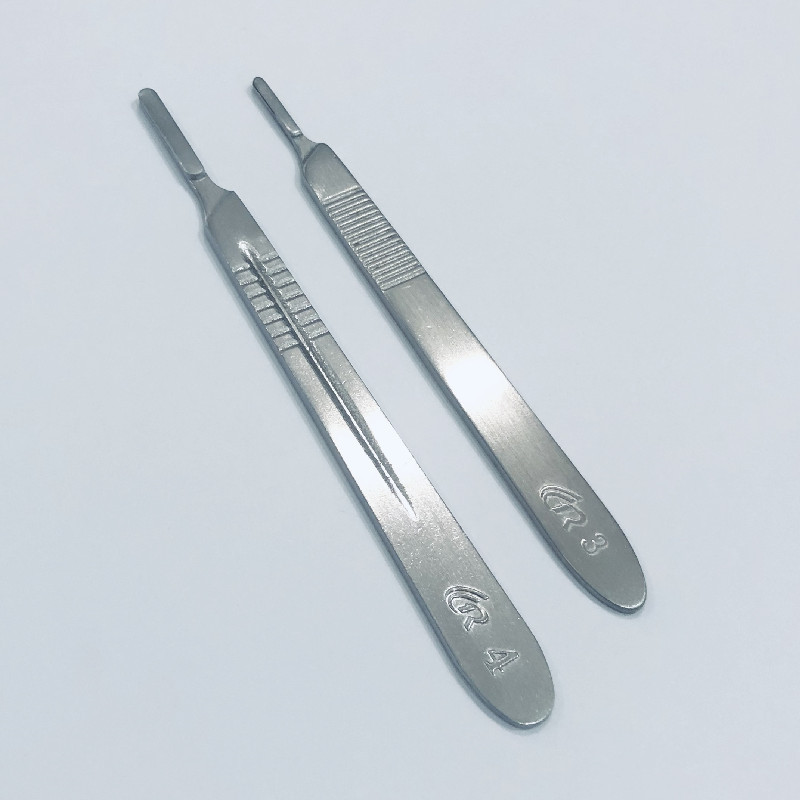 不锈钢刀柄手术刀柄4工业兽用练习刀架3号雕刻刀实验室生物解剖刀