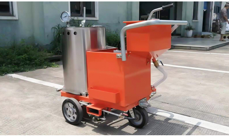 热熔划线机自走式手扶式多功能标线马路线道路车位划线涂线设备