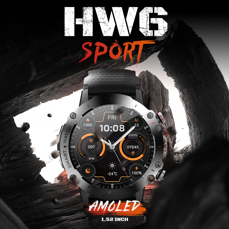 hw6sport跑步运动智能手表amoled屏蓝牙通话计步睡眠监测-阿里巴巴