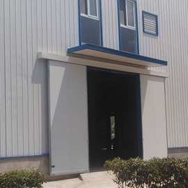 压型彩钢复合板推拉门工业厂房车间吊轨门上承重下导向推拉平移门