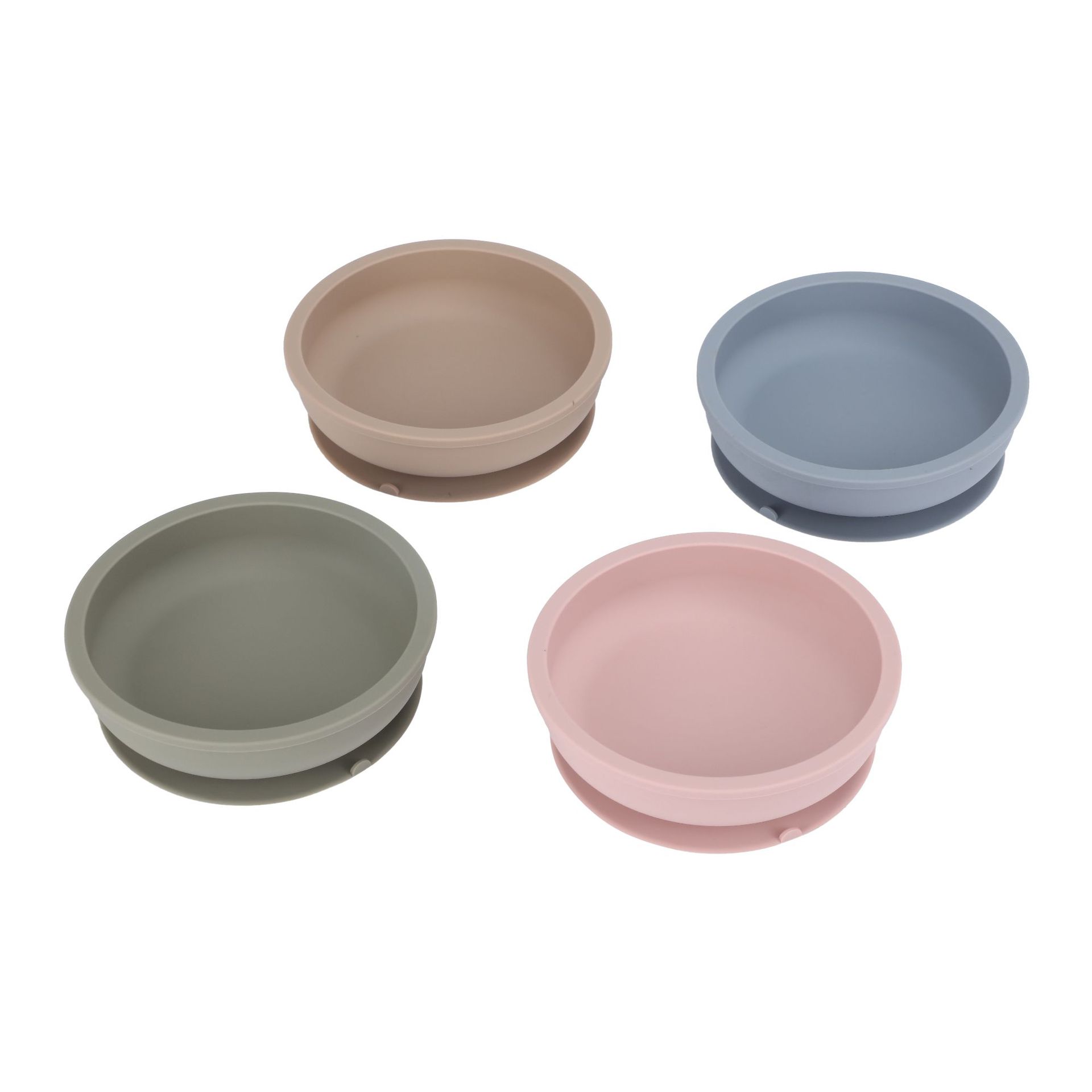 儿童硅胶餐盘生产厂家 婴儿防滑防摔强力吸盘碗食品级硅胶辅食碗