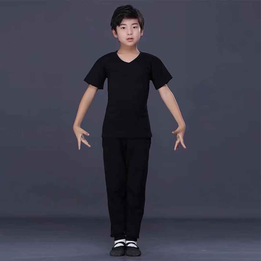 儿童舞蹈服男款长袖体操服民间表演选择快递画瓶