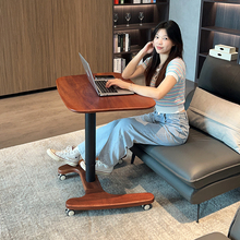 实木折叠小户型沙发床电脑桌家用可移动边办公学习桌升降书桌