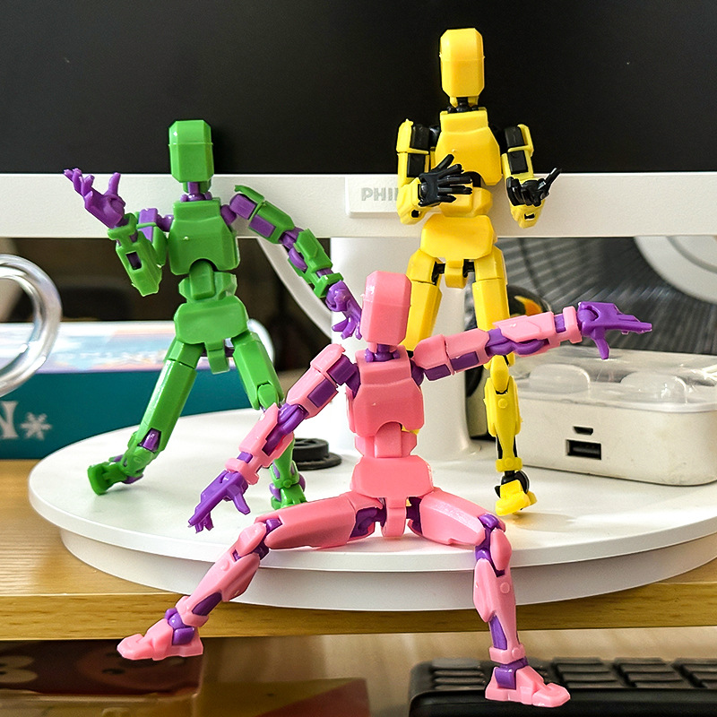 幸运13人偶3d打印多关节可动玩偶玩具全身动diy解压神器抖音跨境