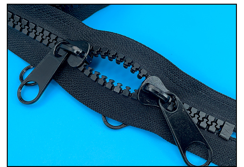 树脂拉链10号双面双头双闭尾拉箱包长拉链时装服饰羽绒服粗牙拉錬