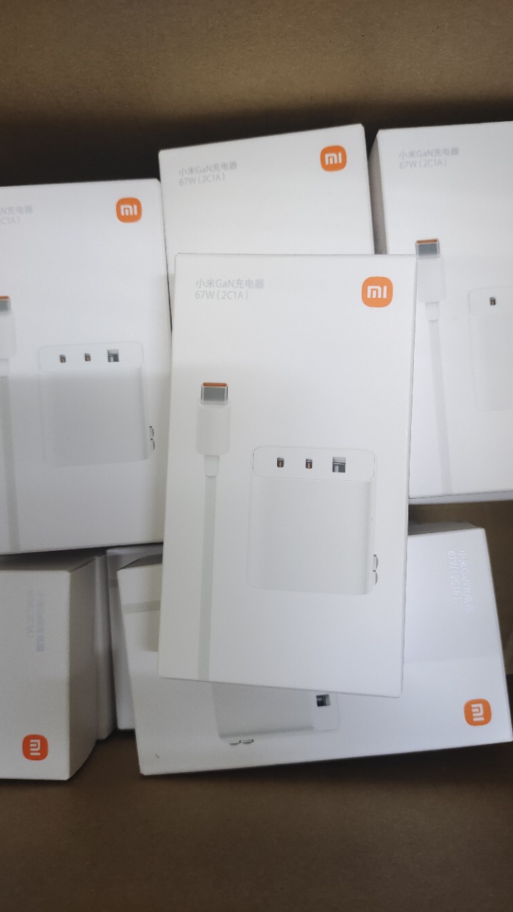 适用小米 gan 67w充电器 3口输出 67w maw 氮化钾配带1.5线-阿里巴巴