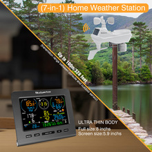 0365气象站七合一无线WIFI天气预报 风速计 雨量计 温湿度计 UV
