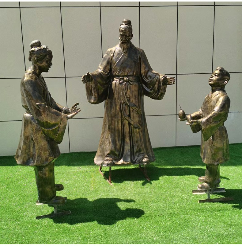 小品雕像铸铜厂家户外民俗人物商业街景区公园金属城市景观雕塑