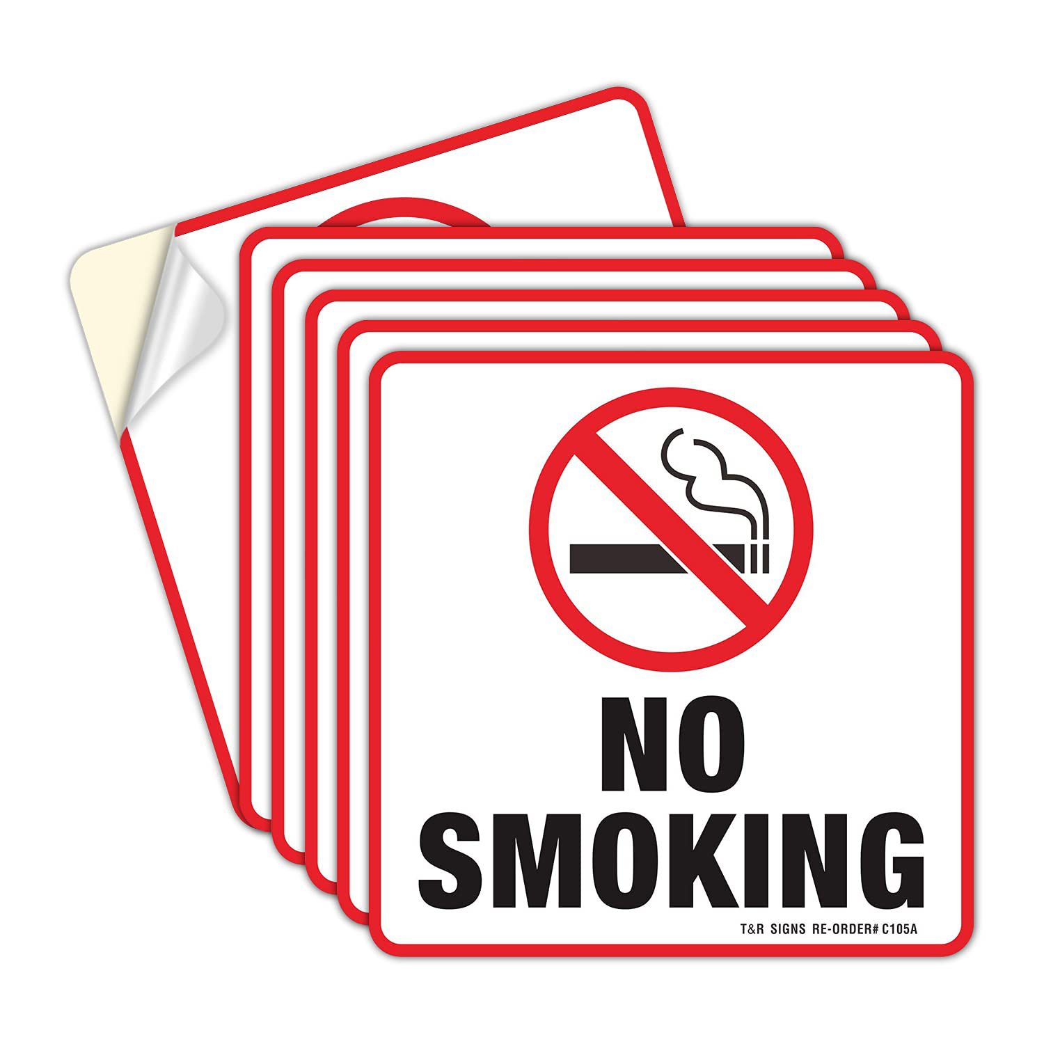 亚马逊跨境汽车禁止吸烟贴纸标志防水No smoking label贴纸/贴