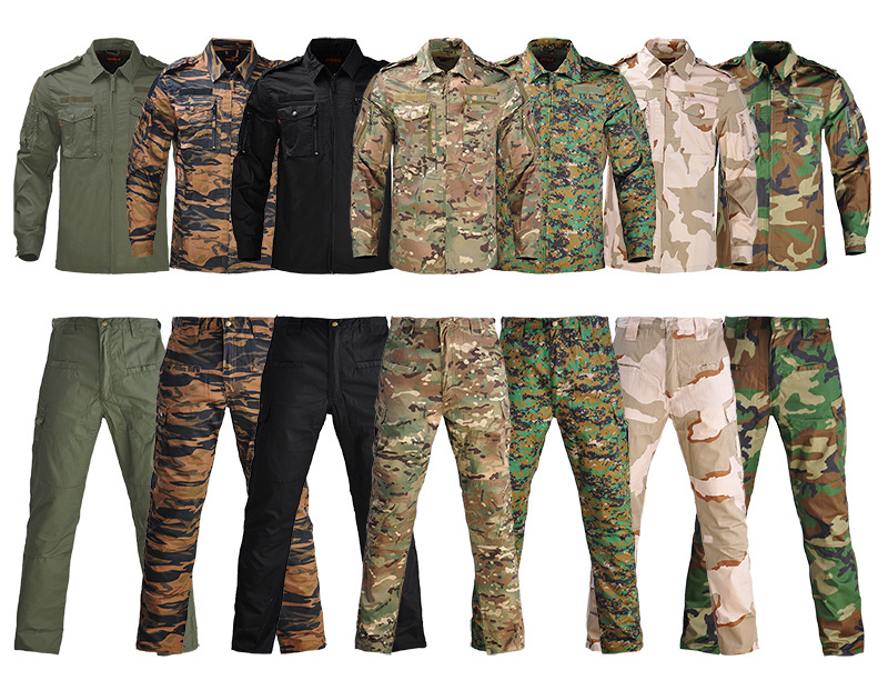 夏季户外美军迷彩服套装男女作训服外军战术服野战cs装备军迷衣服