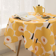 1VPR芬兰设计师款桌布布艺棉麻桌布植物餐桌布圆桌桌布长方形防水