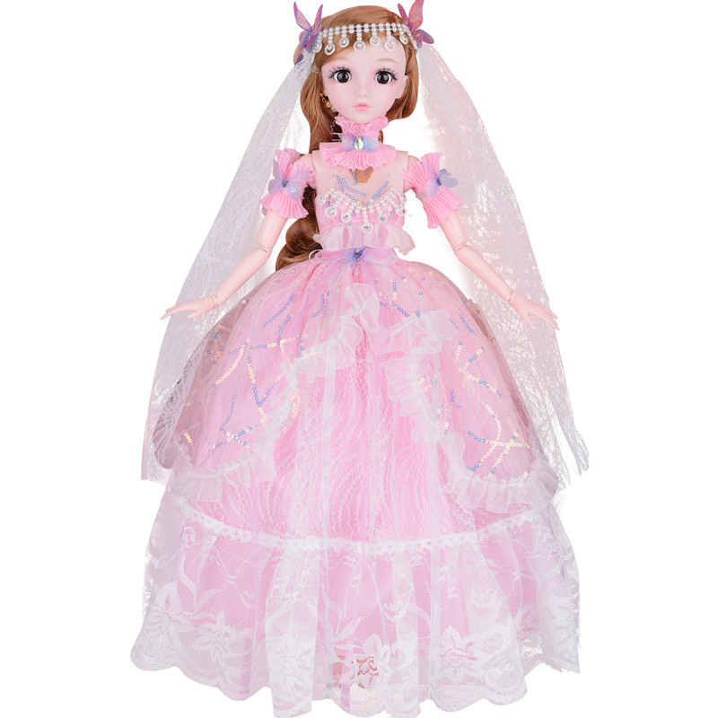 60cm Large Doll Gift Box Dress up Wedding Princess European and American Style Big Dress Girls Playing House Toy Gift