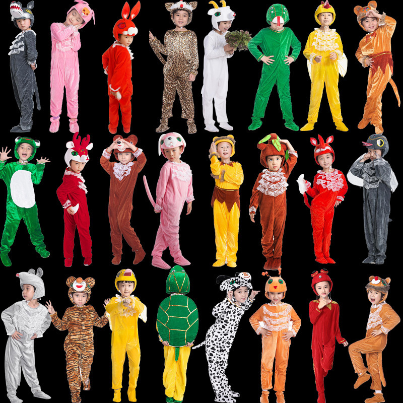 表演服装套装服饰小兔子化妆大象演出舞蹈连体衣麋鹿冬季扮演