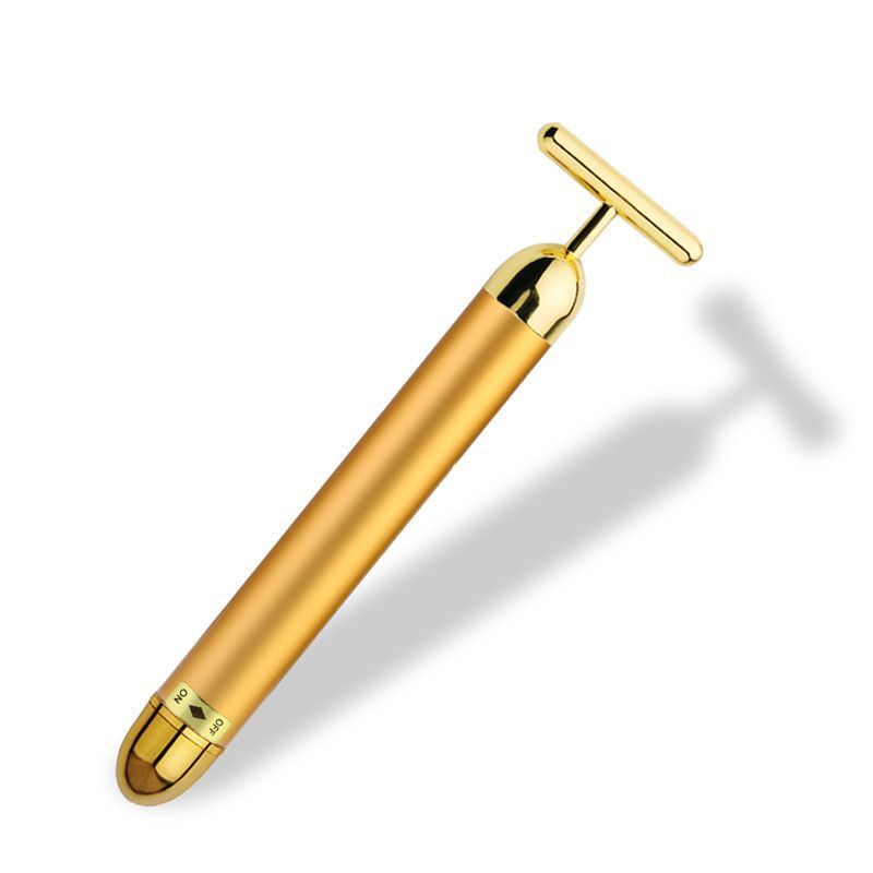 Wholesale Beauty Bar 24K Golden Stick Beauty Instrument Electric Face Lifting Massage Instrument Facial Massage Golden Stick