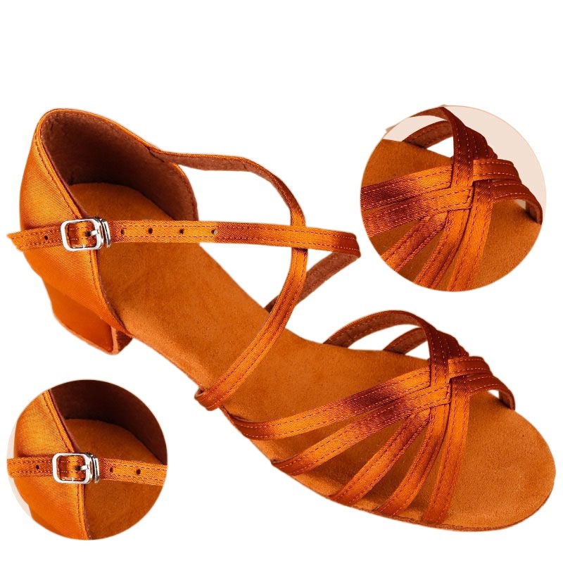 专业儿童拉丁舞鞋女孩女童软底平跟白色练功舞蹈鞋考级包邮包邮