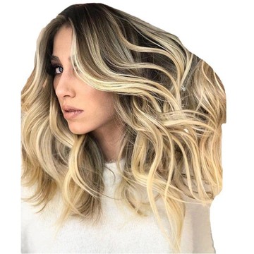 跨境新款 wigs 渐变色长卷发女大波浪跨境欧美假发头套现货 批发